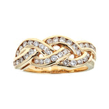 14k Yellow Gold and Diamonds Ring