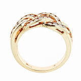 14k Yellow Gold and Diamonds Ring