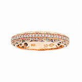 14k Rose Gold and Diamonds Ring