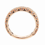 14k Rose Gold and Diamonds Ring