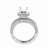 Natalie K. 18K White Gold Engagement & Wedding Ring Set