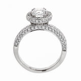 Natalie K. 18K White Gold Engagement & Wedding Ring Set