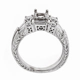 Natalie K. 14K White Gold Engagement & Wedding Ring Set