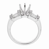 Natalie K. 18K White Gold & Diamond Engagement Ring