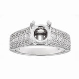 18K White Gold & Diamond Engagement Ring