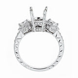 Natalie K 14k White Gold and Diamonds Engagement Ring