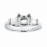 Platinum and Diamonds Engagement Ring