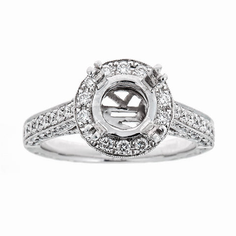 Natalie K. 14K White Gold & Diamond Engagement Ring