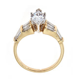 14K Yellow Gold & Diamond Engagement Ring