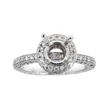 Natalie K 14k White Gold and Diamonds Engagement Ring