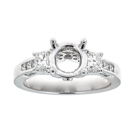 Natalie K. 14K White Gold & Diamond Engagement Ring