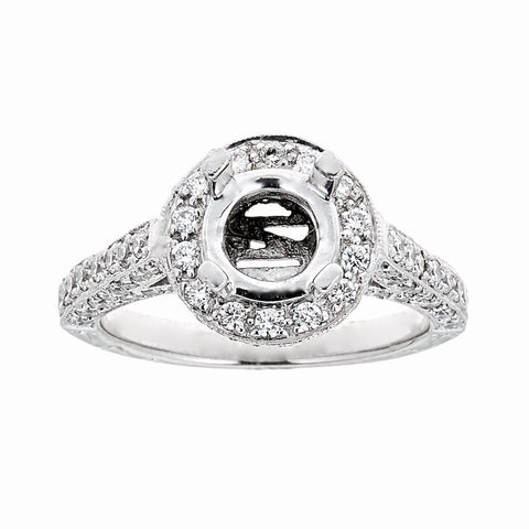 Natalie K. 14K White Gold & Diamond Engagement Ring