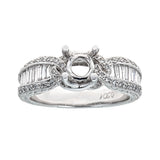 18k White Gold and Diamonds Engagement Ring