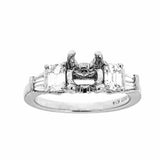 Natalie K 14k White Gold and Diamonds Engagement Ring