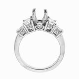 Natalie K 14k White Gold and Diamonds Engagement Ring