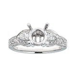 Natalie K 14k White Gold and Diamonds Engagement Ring