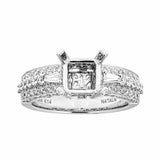 Natalie K 14k White Gold and Diamonds Engagement Ring