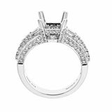 Natalie K 14k White Gold and Diamonds Engagement Ring