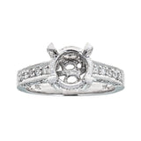 Natalie K 14k White Gold and Diamonds Engagement Ring