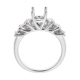 Natalie K 14k White Gold and Diamonds Engagement Ring