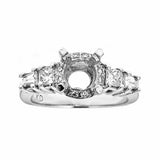 18k White Gold and Diamonds Engagement Ring