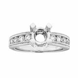 Natalie K 14k White Gold and Diamonds Engagement Ring