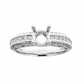 Natalie K 14k White Gold & Diamonds Engagement Ring