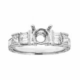 Natalie K 14k White Gold & Diamonds Engagement Ring