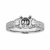 Natalie K 14k White Gold & Diamonds Engagement Ring