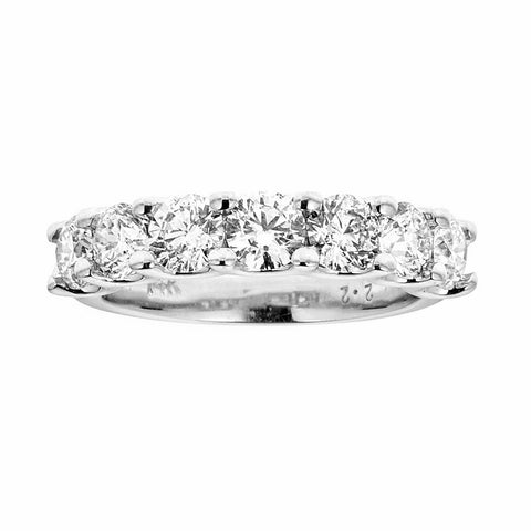 14k White Gold and Diamonds Band