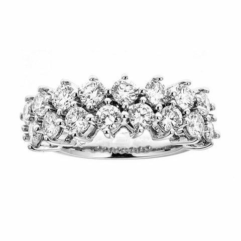 14k White Gold and Diamonds Ring
