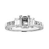 Natalie K 14k White Gold and Diamonds Engagement Ring