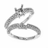 Natalie K 18k White Gold and Diamonds Wedding Set