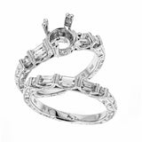 Natalie K 18k White Gold and Diamonds Wedding Set