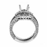 Natalie K 14k White Gold and Diamonds Wedding Set