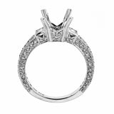 14k White Gold and Diamonds Engagement Ring