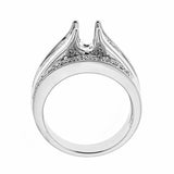 Natalie K 14k White Gold and Diamonds Wedding Set