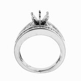 Natalie K 14k White Gold and Diamonds Wedding Set