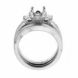 Natalie K 14k White Gold and Diamonds Wedding Set