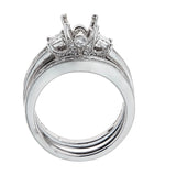Natalie K 14k White Gold and Diamonds Wedding set