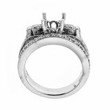 Natalie K 14k White Gold and Diamonds Wedding Set
