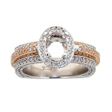 18K Two-Tone Gold Engagement Ring