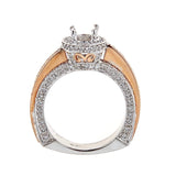 18K Two-Tone Gold Engagement Ring