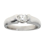 Timeless Solitaire Engagement Ring in Platinum