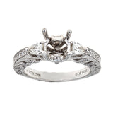 Natalie K. 18K White Gold & Diamond Engagement Ring