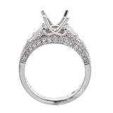 14K White Gold & Diamond Engagement Ring