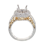 18K Two-Tone Gold Engagement Ring