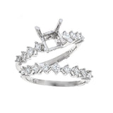 Natalie K. 14K White Gold Engagement & Wedding Ring Set