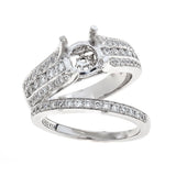 Natalie K. 14K White Gold Engagement & Wedding Ring Set