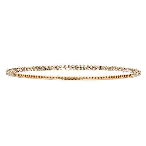 Natalie K. 14K Yellow Gold & Diamond Bangle Bracelet